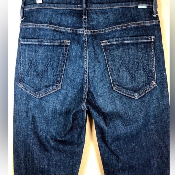 MOTHER INSIDER CROP STEP FRAY IN NOT ROUGH ENOUGH HIGH WAISTED KICK FLARE SZ 25 - Picture 8 of 16